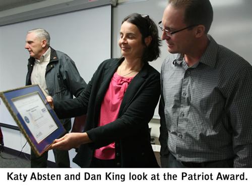 Pat Award Katy and Dan