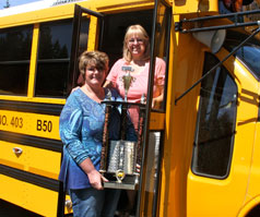 NM Special Needs Bus Drivers Lori Johnson and Jill Lowe 